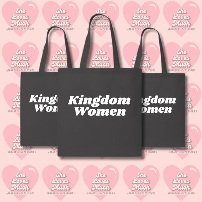 Kingdom Women Blk. Canvas Bag