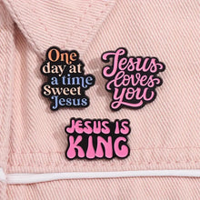 Load image into Gallery viewer, Jesus Loves You Pink Pin