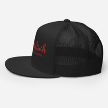 Load image into Gallery viewer, She Loves Much Mesh Trucker Cap (Red &amp; Blk)