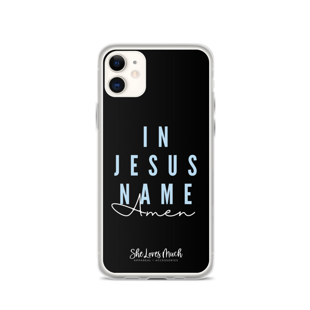 “In Jesus Name” iPhone Cases