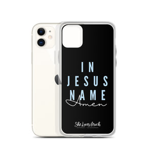 “In Jesus Name” iPhone Cases