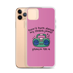 "Don't Turn Down My Jesus Jams" iPhone Cases