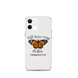 “Brave Wings Philippians 4:13” iPhone Case