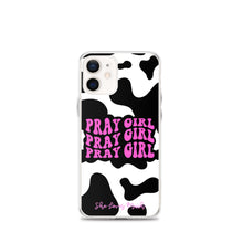 Load image into Gallery viewer, “Pray Girl” Cow Print iPhone Cases