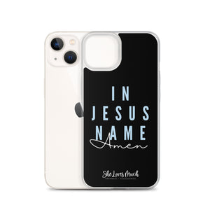 “In Jesus Name” iPhone Cases