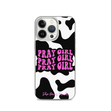 Load image into Gallery viewer, “Pray Girl” Cow Print iPhone Cases