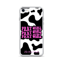 Load image into Gallery viewer, “Pray Girl” Cow Print iPhone Cases