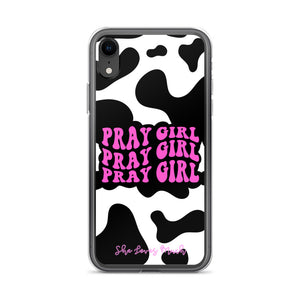 “Pray Girl” Cow Print iPhone Cases