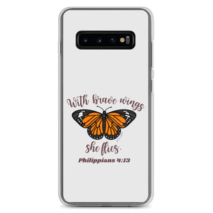 “Brave Wings Philippians 4:13” Samsung Cases