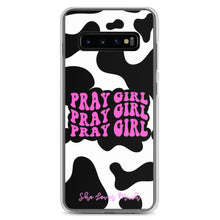 Load image into Gallery viewer, “Pray Girl” Cow Print Samsung Cases