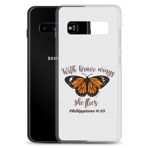 “Brave Wings Philippians 4:13” Samsung Cases