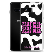 Load image into Gallery viewer, “Pray Girl” Cow Print Samsung Cases