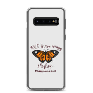 “Brave Wings Philippians 4:13” Samsung Cases