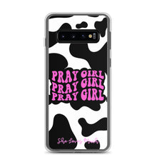 Load image into Gallery viewer, “Pray Girl” Cow Print Samsung Cases