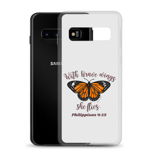 “Brave Wings Philippians 4:13” Samsung Cases