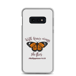 “Brave Wings Philippians 4:13” Samsung Cases