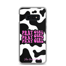 Load image into Gallery viewer, “Pray Girl” Cow Print Samsung Cases