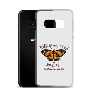 “Brave Wings Philippians 4:13” Samsung Cases