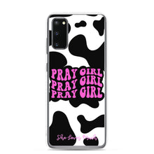 Load image into Gallery viewer, “Pray Girl” Cow Print Samsung Cases