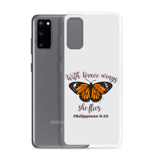 “Brave Wings Philippians 4:13” Samsung Cases