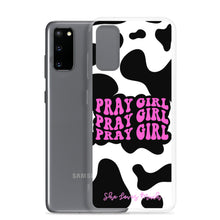 Load image into Gallery viewer, “Pray Girl” Cow Print Samsung Cases