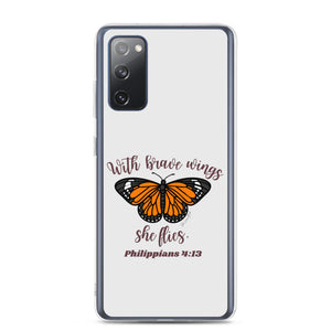 “Brave Wings Philippians 4:13” Samsung Cases