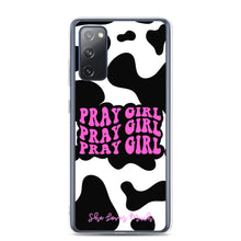 Load image into Gallery viewer, “Pray Girl” Cow Print Samsung Cases