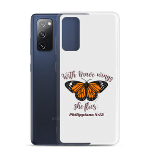 “Brave Wings Philippians 4:13” Samsung Cases