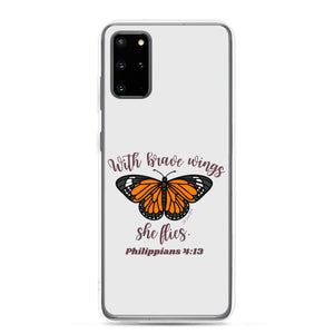 “Brave Wings Philippians 4:13” Samsung Cases