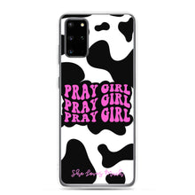 Load image into Gallery viewer, “Pray Girl” Cow Print Samsung Cases