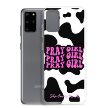 Load image into Gallery viewer, “Pray Girl” Cow Print Samsung Cases