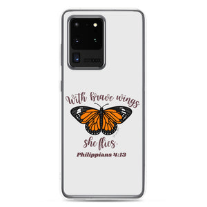 “Brave Wings Philippians 4:13” Samsung Cases