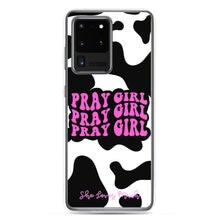 Load image into Gallery viewer, “Pray Girl” Cow Print Samsung Cases