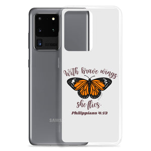 “Brave Wings Philippians 4:13” Samsung Cases