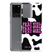 Load image into Gallery viewer, “Pray Girl” Cow Print Samsung Cases