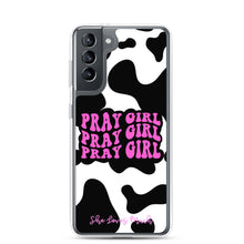 Load image into Gallery viewer, “Pray Girl” Cow Print Samsung Cases