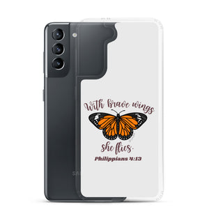 “Brave Wings Philippians 4:13” Samsung Cases