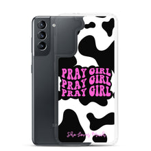 Load image into Gallery viewer, “Pray Girl” Cow Print Samsung Cases