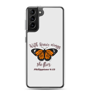 “Brave Wings Philippians 4:13” Samsung Cases