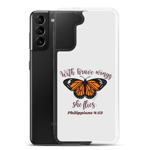 “Brave Wings Philippians 4:13” Samsung Cases