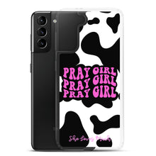 Load image into Gallery viewer, “Pray Girl” Cow Print Samsung Cases