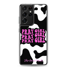 Load image into Gallery viewer, “Pray Girl” Cow Print Samsung Cases