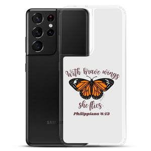 “Brave Wings Philippians 4:13” Samsung Cases