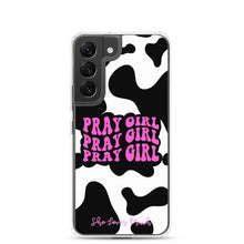 Load image into Gallery viewer, “Pray Girl” Cow Print Samsung Cases