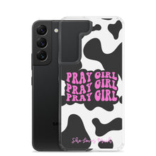 Load image into Gallery viewer, “Pray Girl” Cow Print Samsung Cases