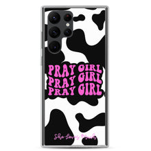 Load image into Gallery viewer, “Pray Girl” Cow Print Samsung Cases