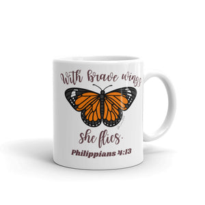 Brave Wings Philippians 4:13 Mug