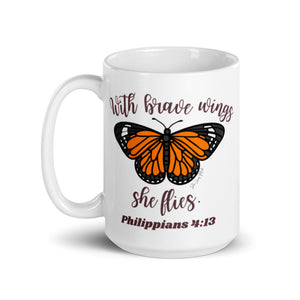 Brave Wings Philippians 4:13 Mug