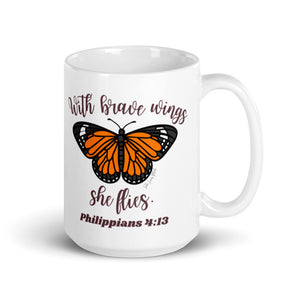 Brave Wings Philippians 4:13 Mug